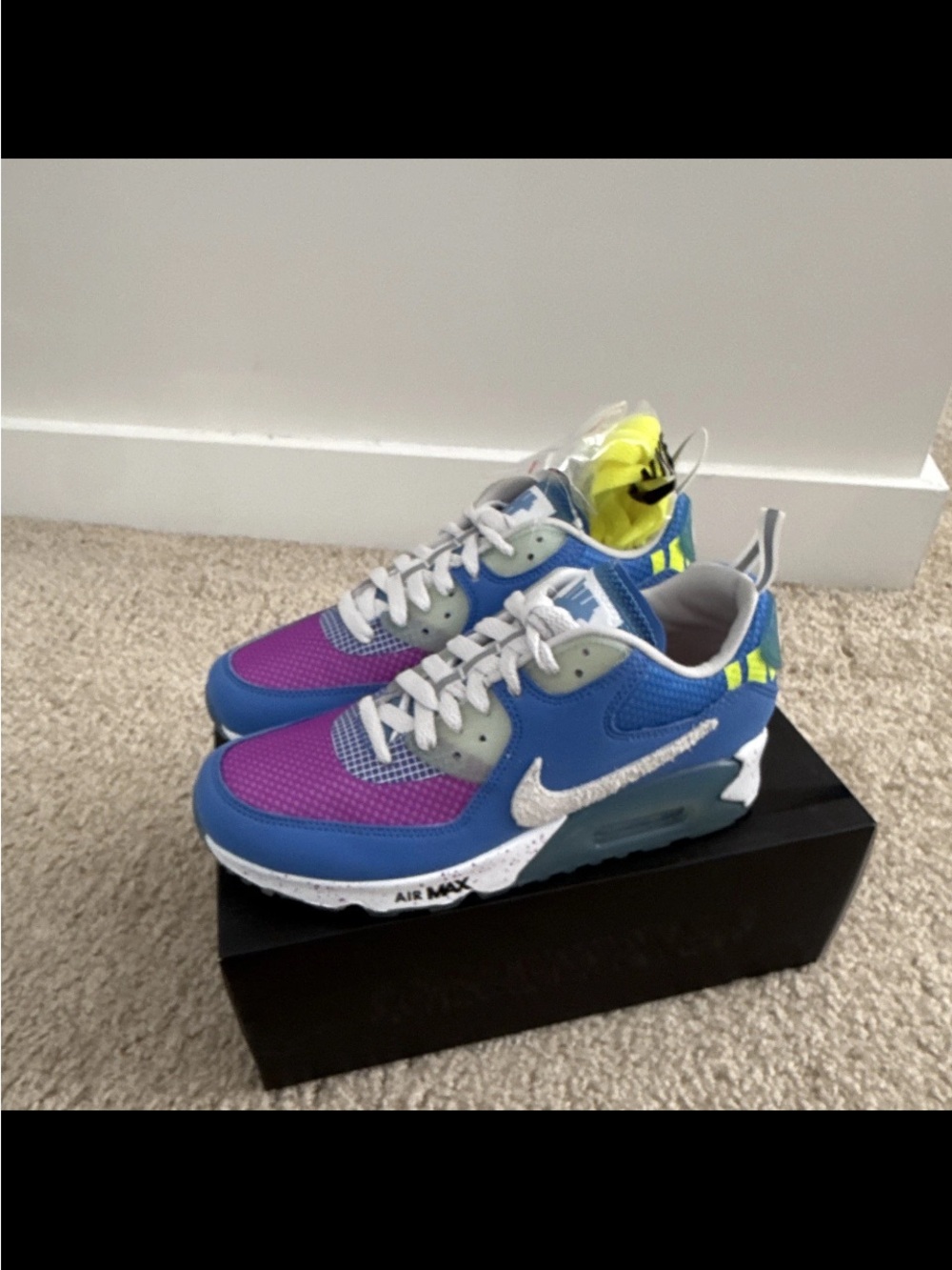 Nike Women's Colorblock Air Max Sneakers - Blue/Purple/Yellow